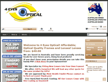 Tablet Screenshot of 4eyesoptical.com.au